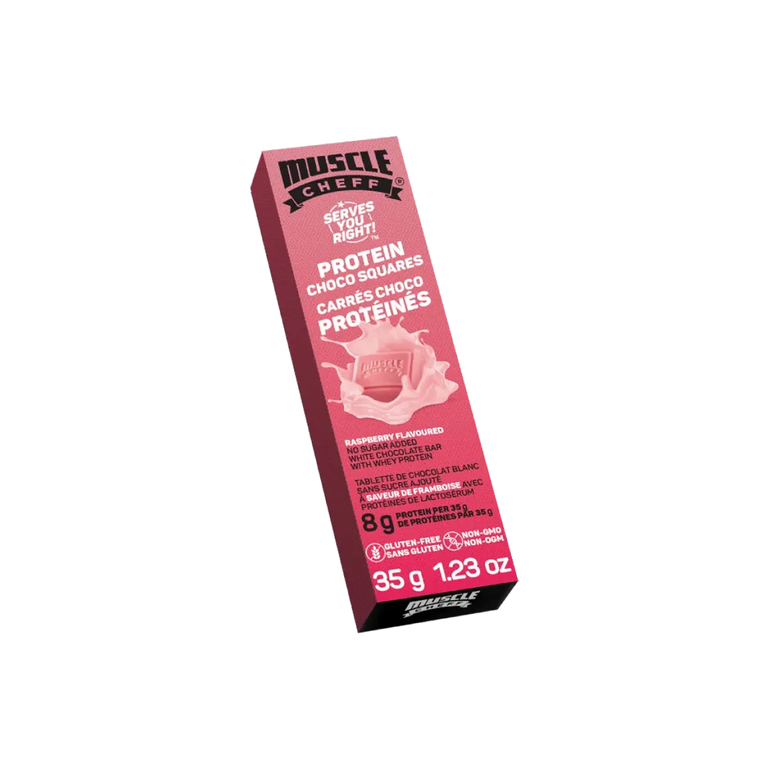 Protein Chocolate - Raspberry Flavoured White Chocolate (1.23 Oz./ 35 g) (now at 35% off)